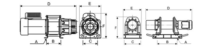 KDJ型電動卷揚機結(jié)構(gòu)尺寸圖片