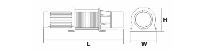 DUKE DU-215電動(dòng)卷揚(yáng)機(jī)結(jié)構(gòu)尺寸圖片