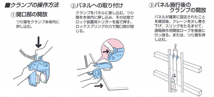 EWPA型面板用無(wú)傷夾鉗操作方法