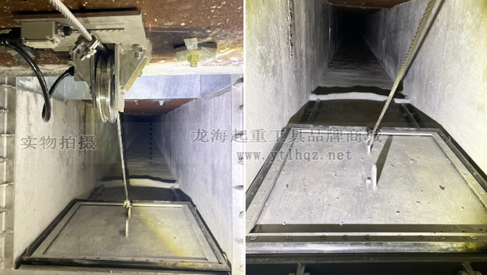 使用建筑卷揚(yáng)機(jī)開閉防水閘門案例圖一